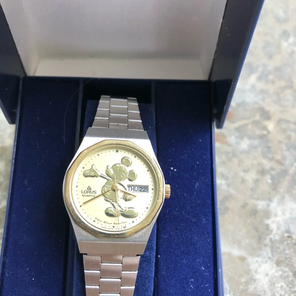 Lorus Mickey & Co Ladies Two Tone Watch Link Band